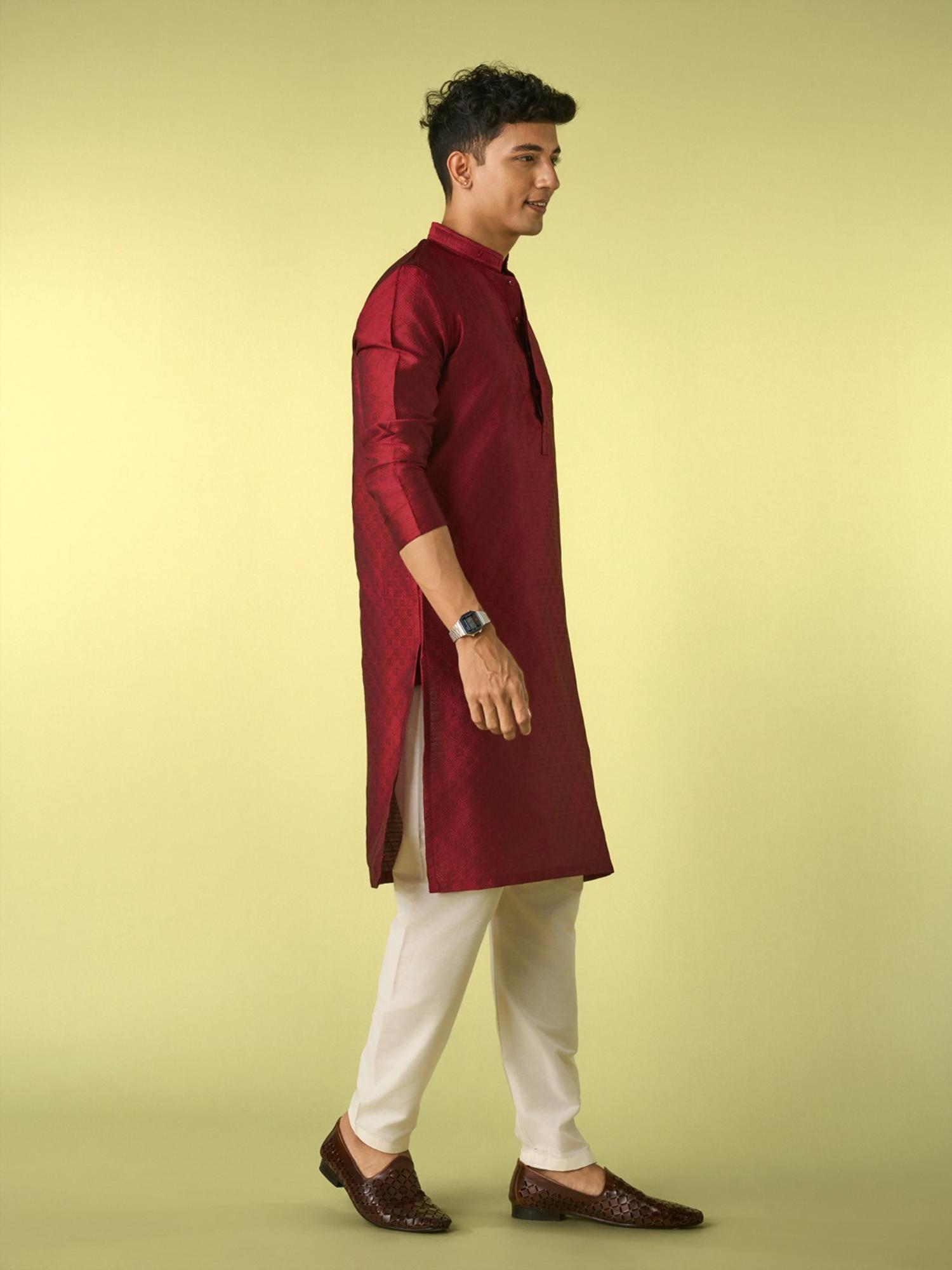 Red Majesty Kurta