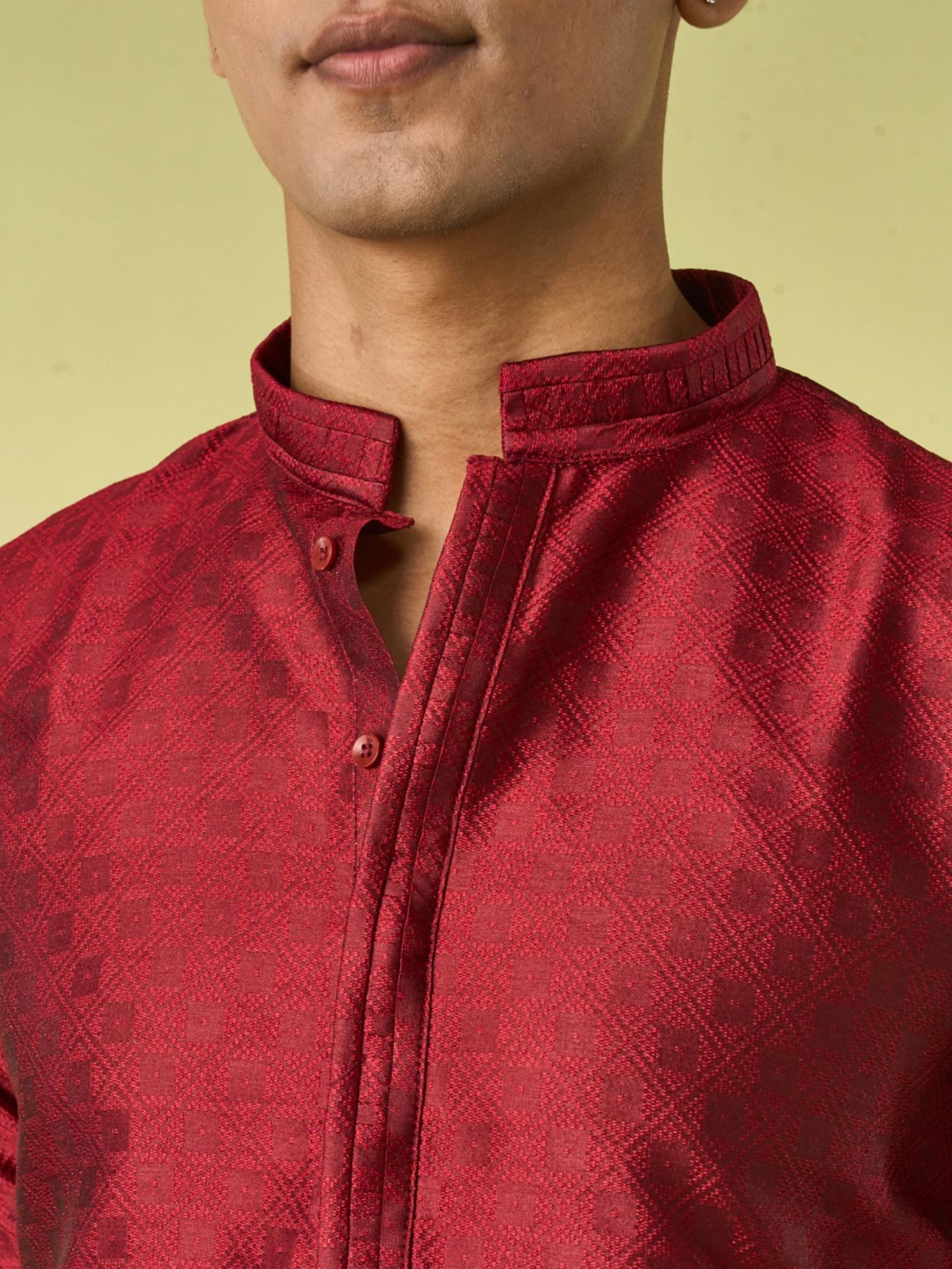 Red Majesty Kurta