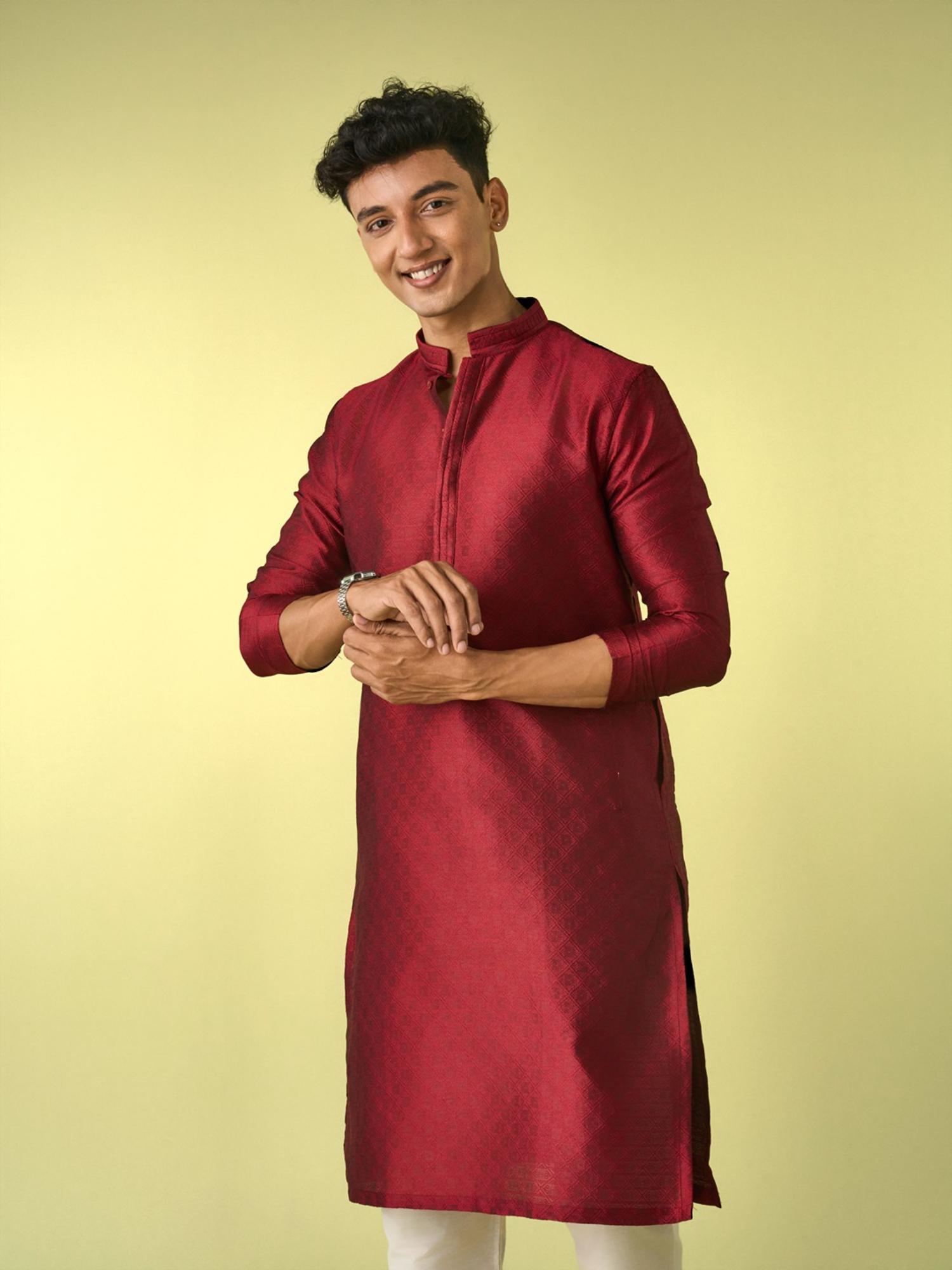 Red Majesty Kurta