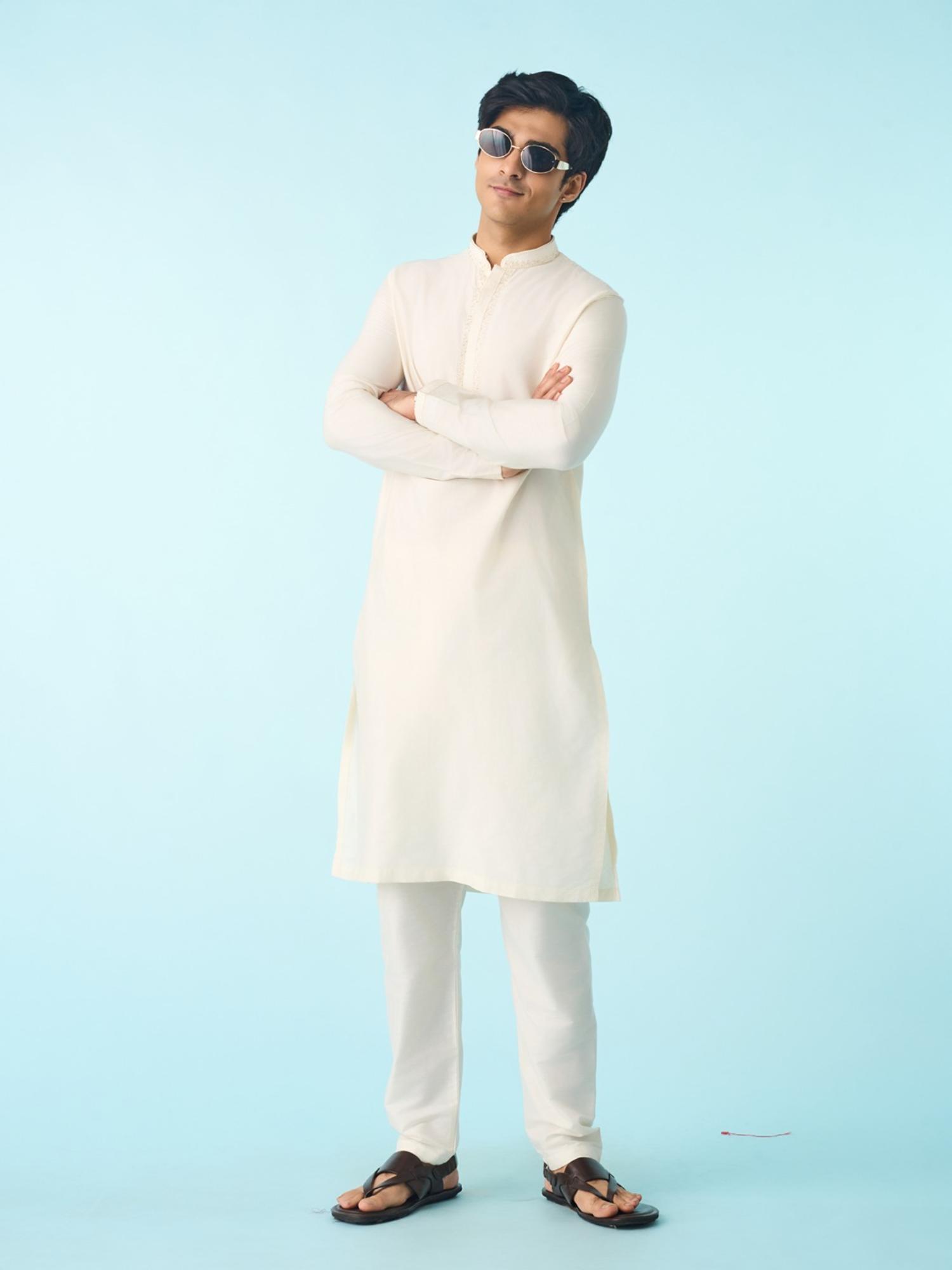 Radiant Cream Solid Kurta