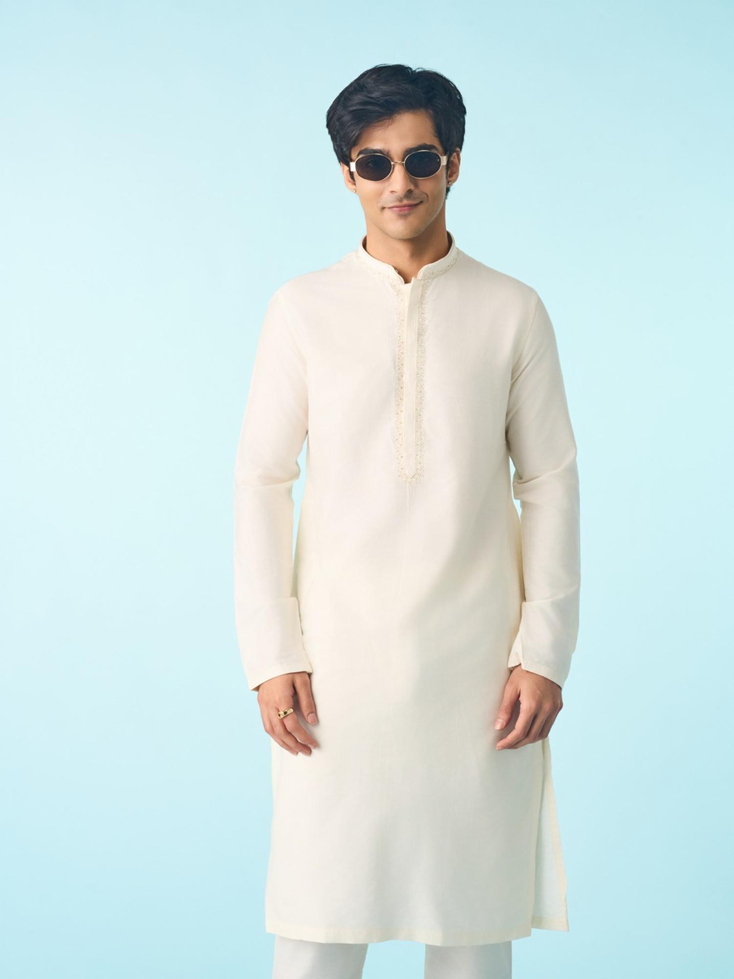 Radiant Cream Solid Kurta