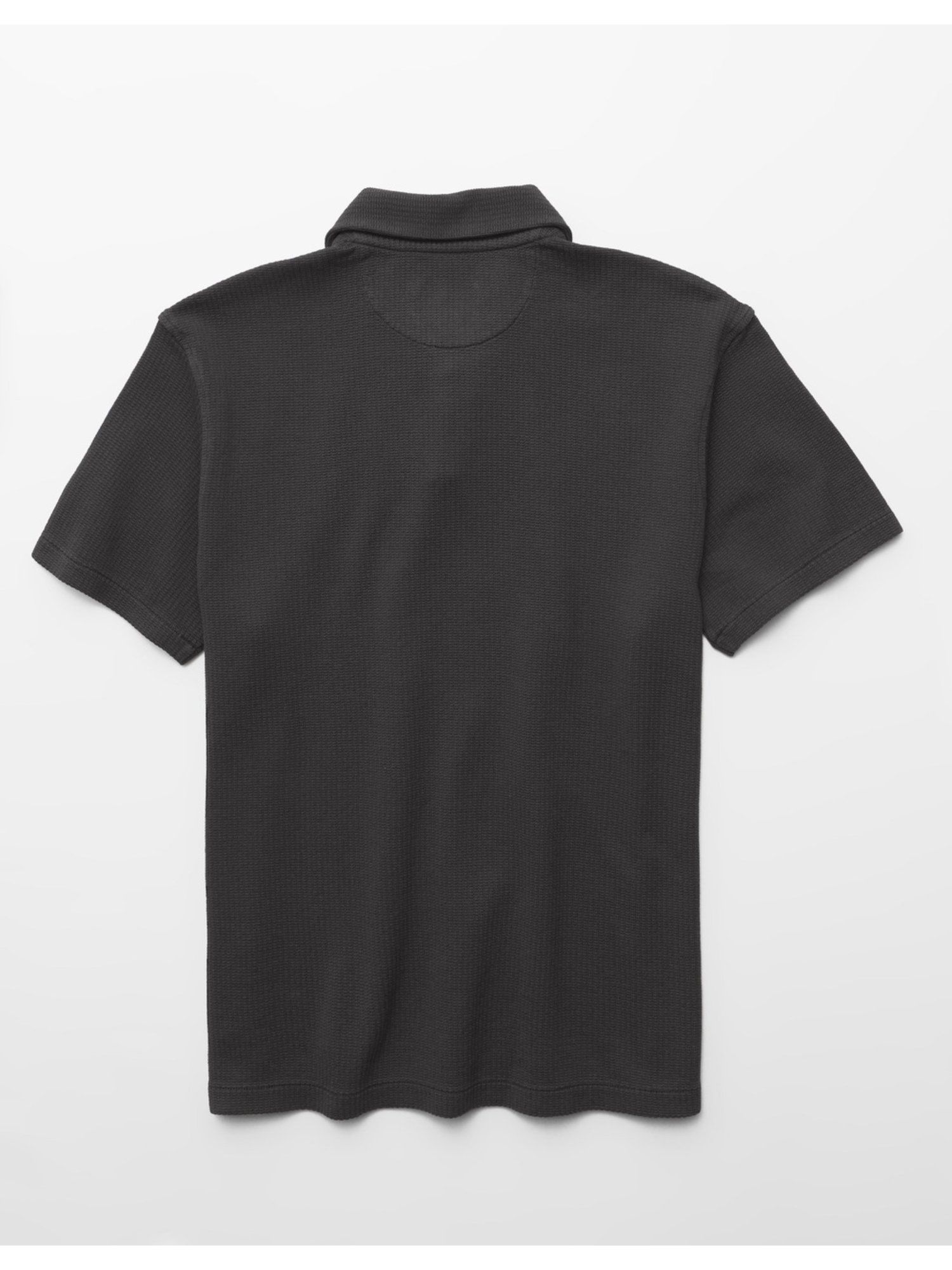 Grey Standard Fit Johnny Collar Knit Polo T-Shirt