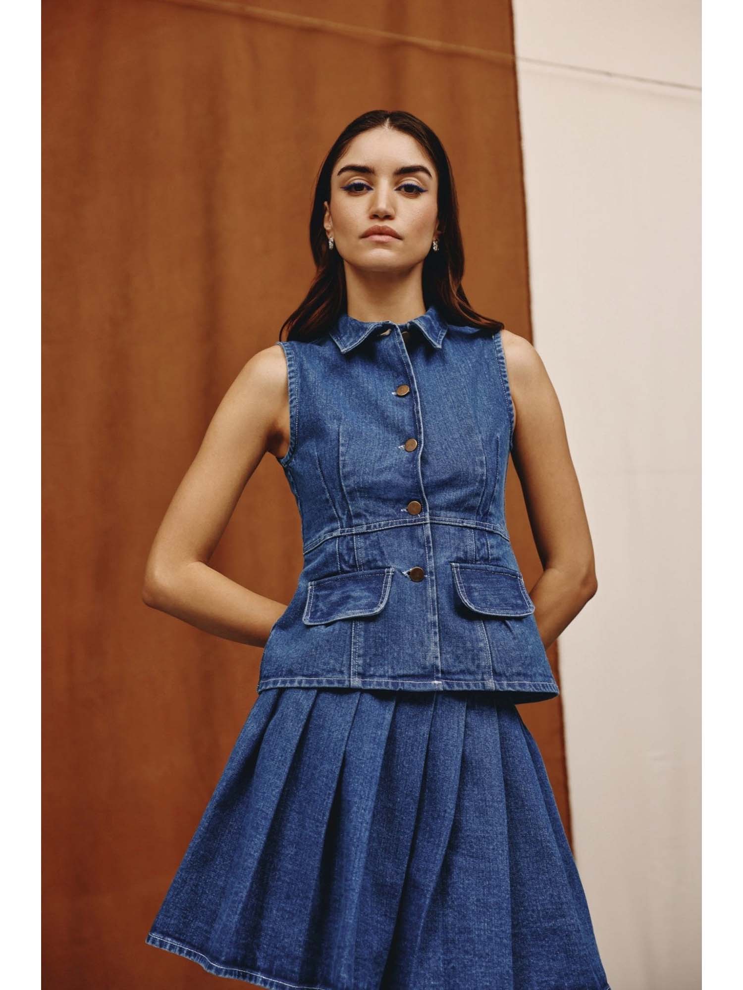 Sway Denim Mini Skirt