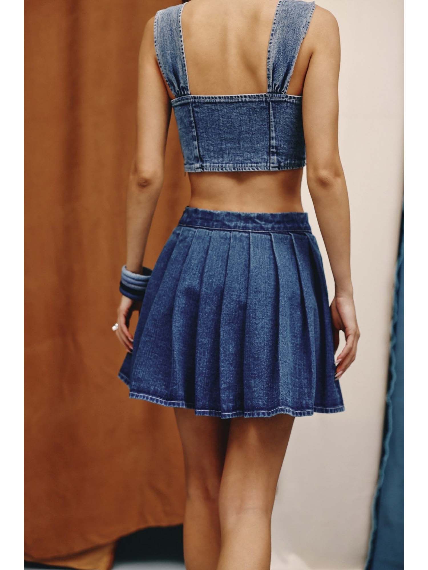 Sway Denim Mini Skirt