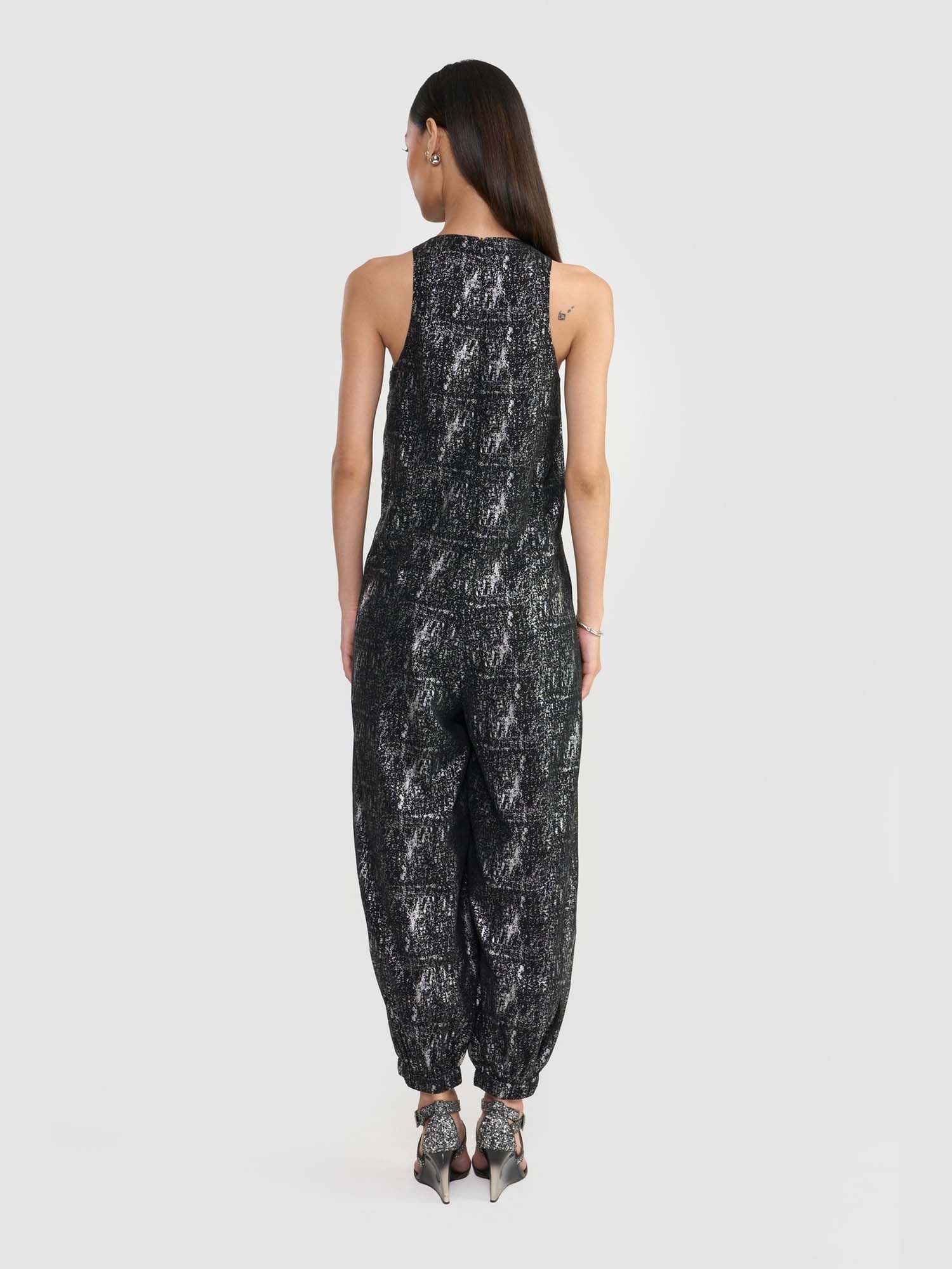 Iris Black Jumpsuit