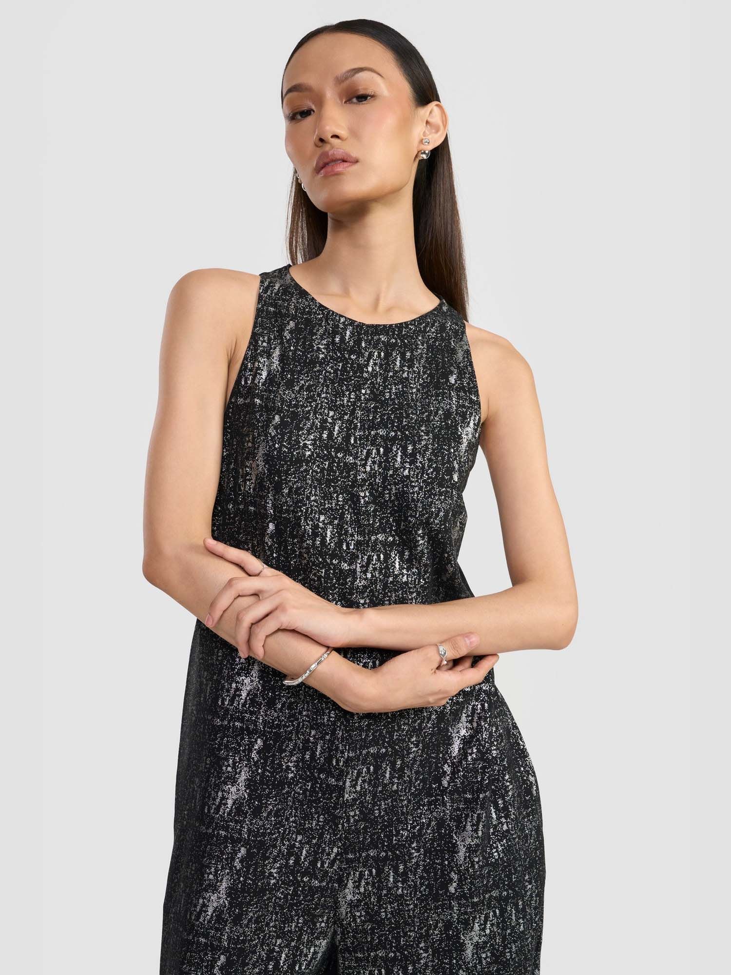 Iris Black Jumpsuit