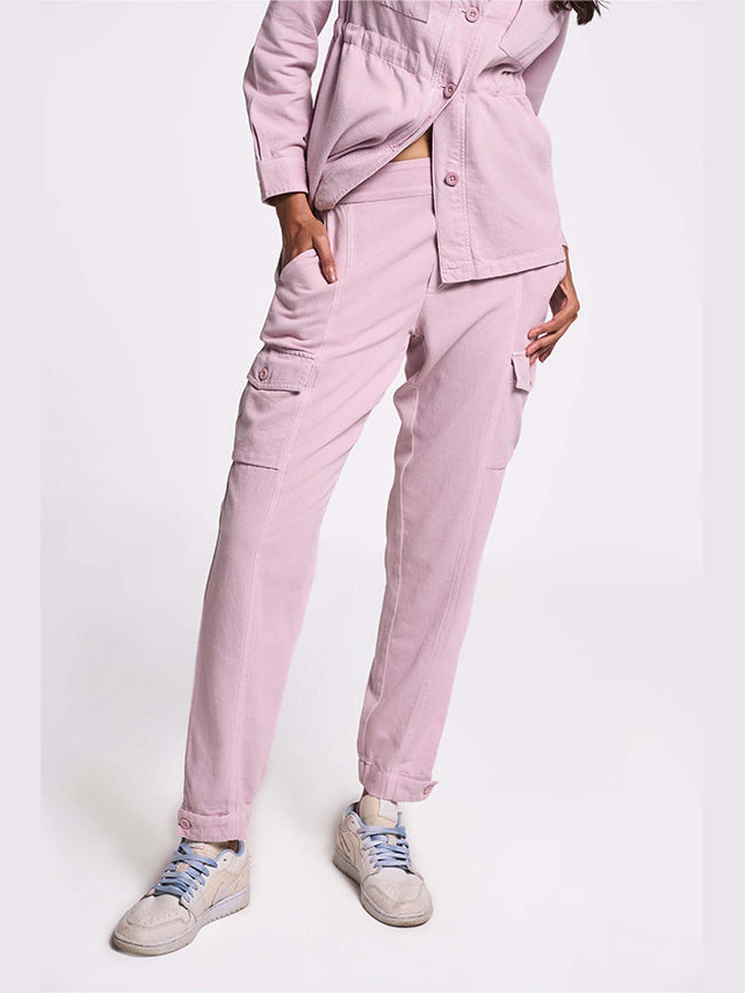 Astrid Pink Khadi Cargo