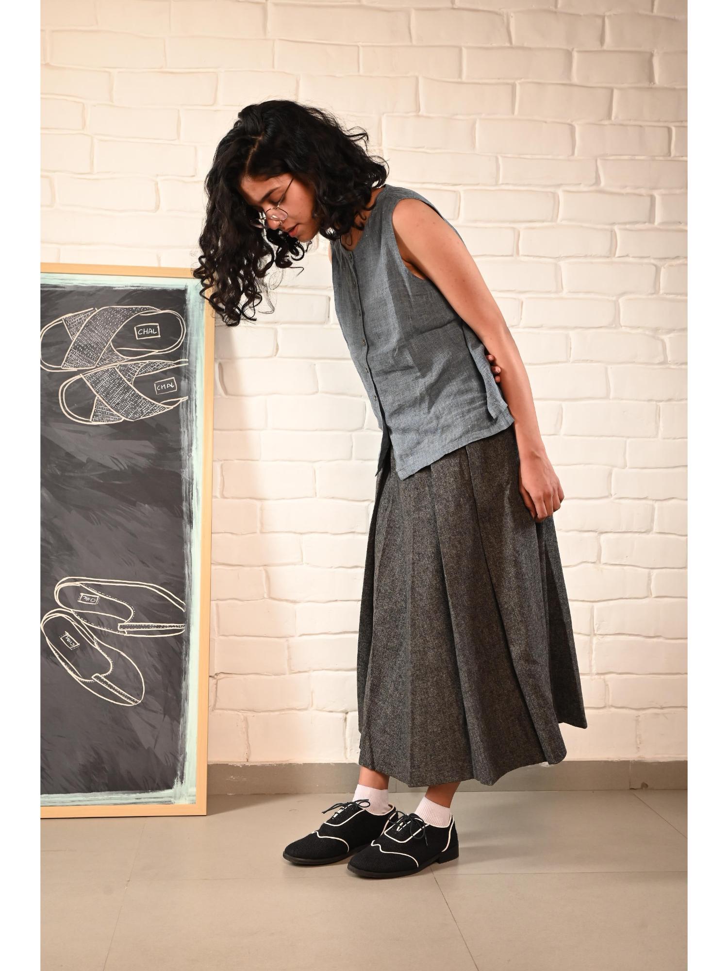 Roshni Oxfords Black Shoes