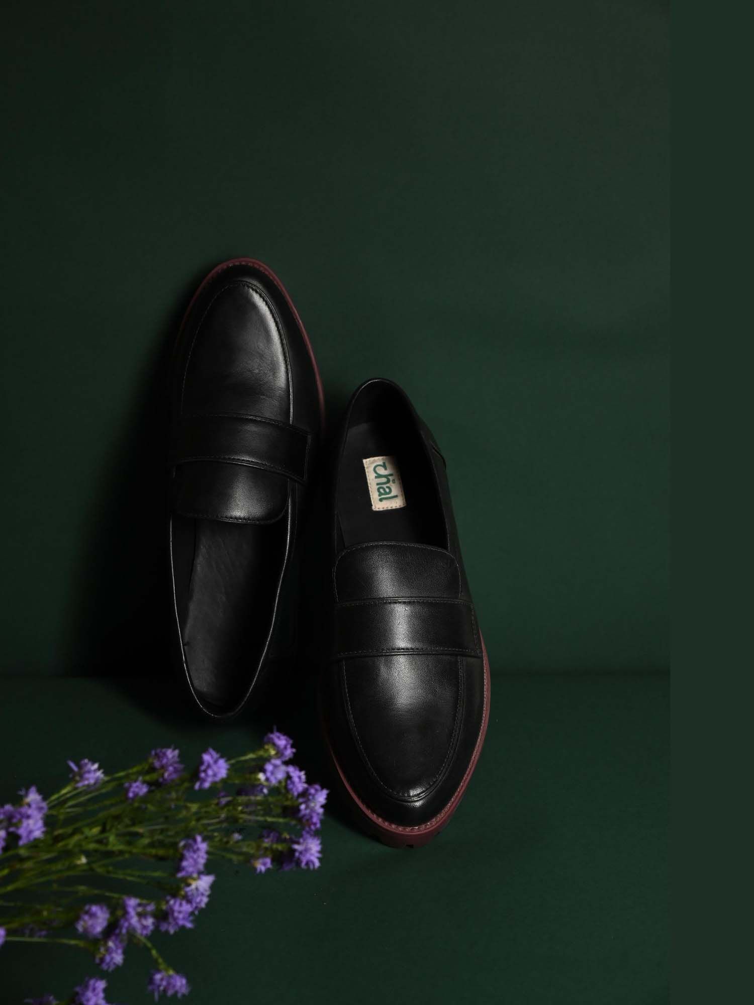 Nehru Loafers Black Shoes