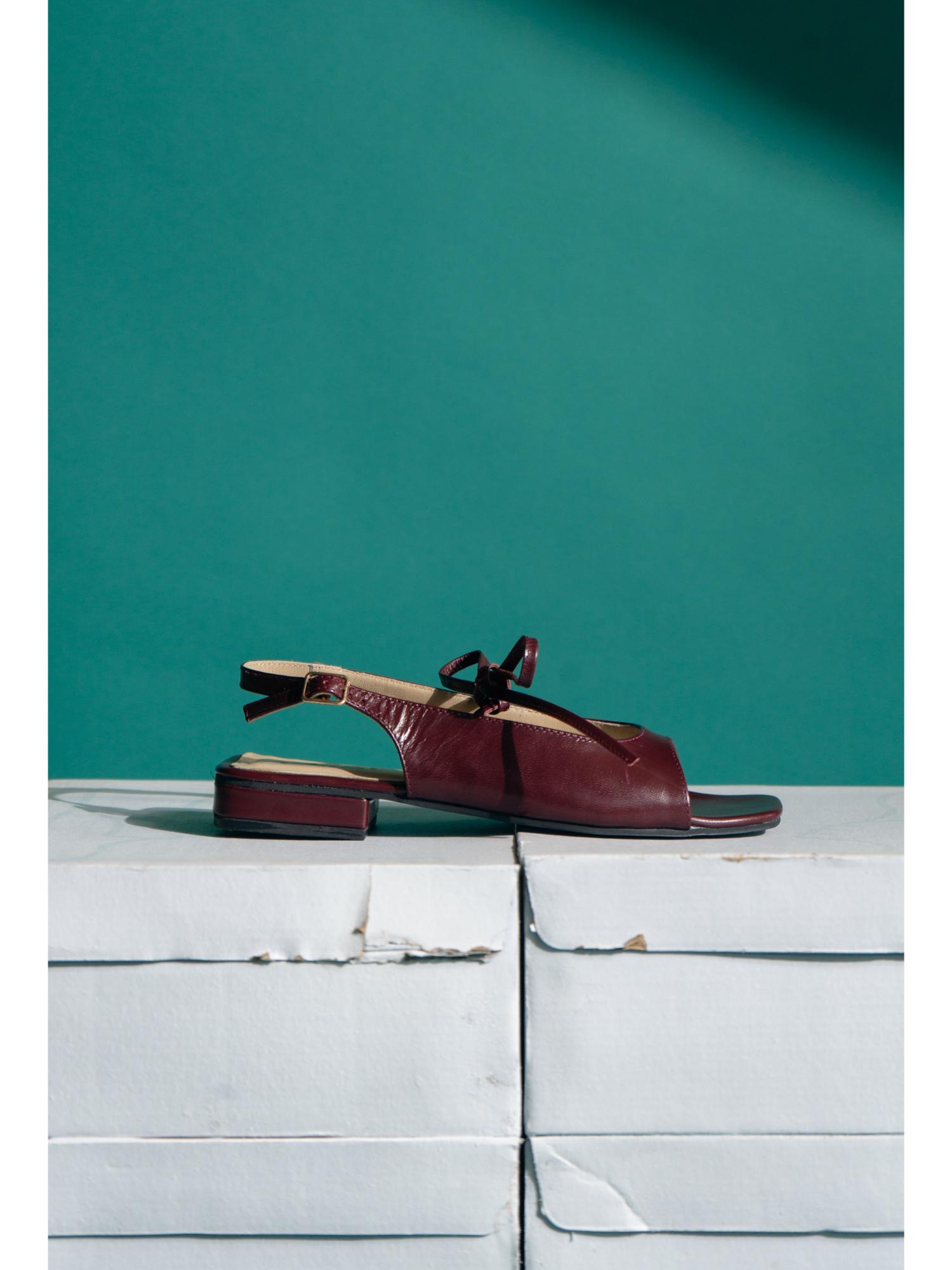 Mamaye Maroon Sandals