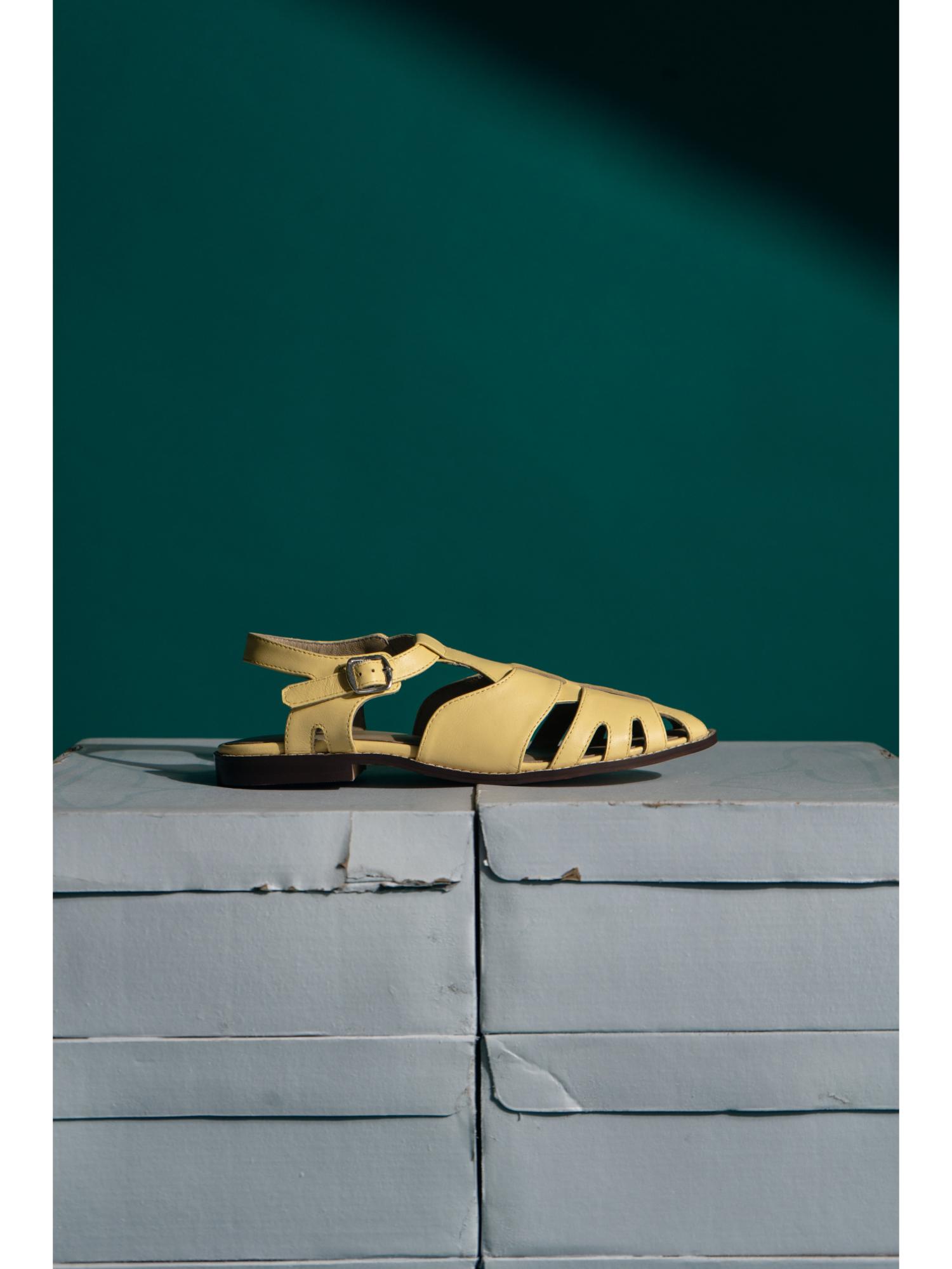 Yellow Fisherman Sandals