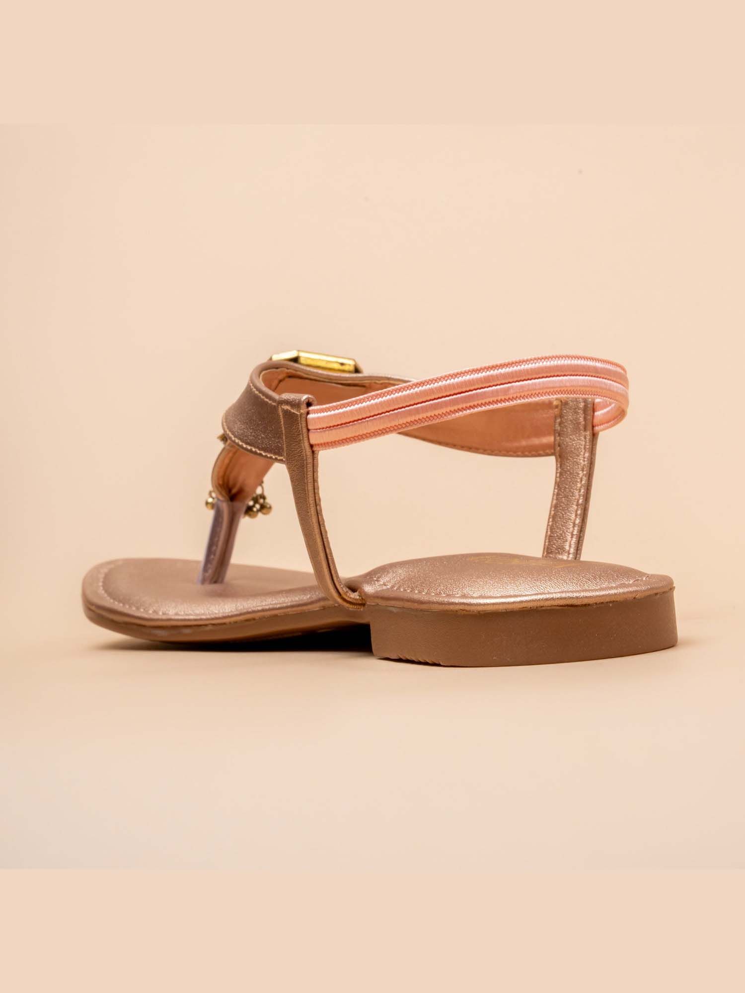 Noor Nugget Rose Gold Low Top Sandal