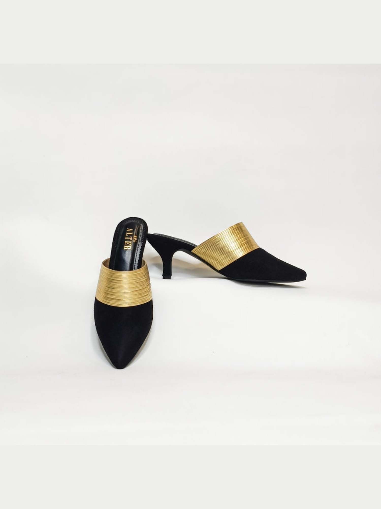 Jane Suede Stiletto Heel Mules