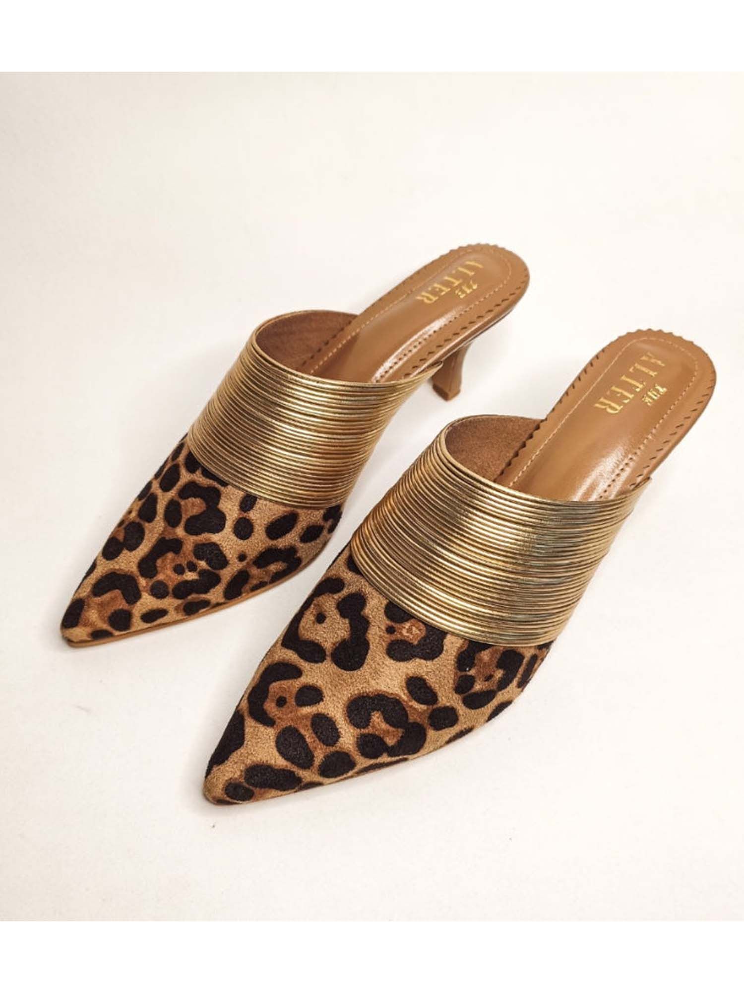 Jane Suede Multi Colored Stiletto Heel Mules