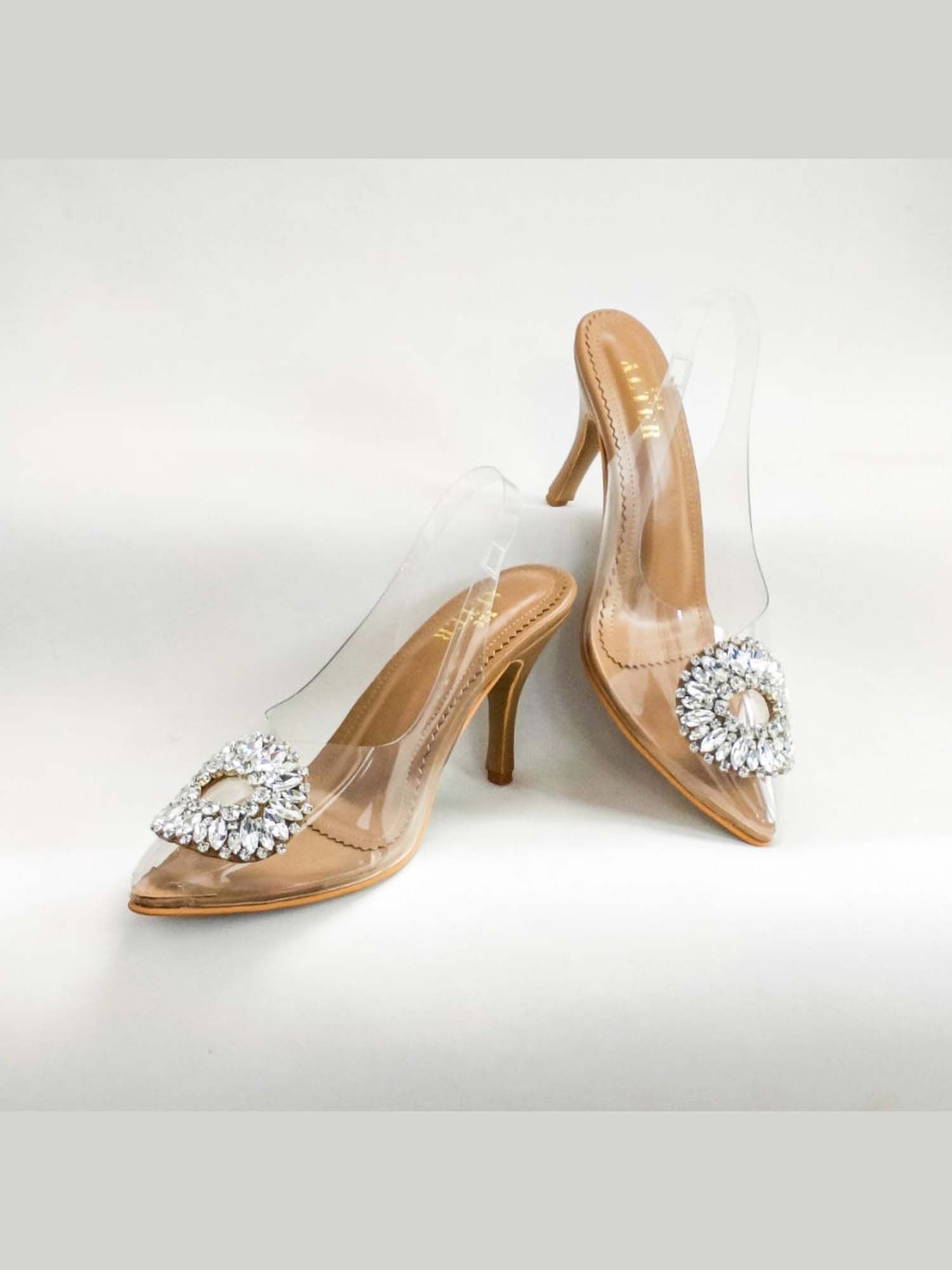 Julia Nude Embellished Stiletto Heels