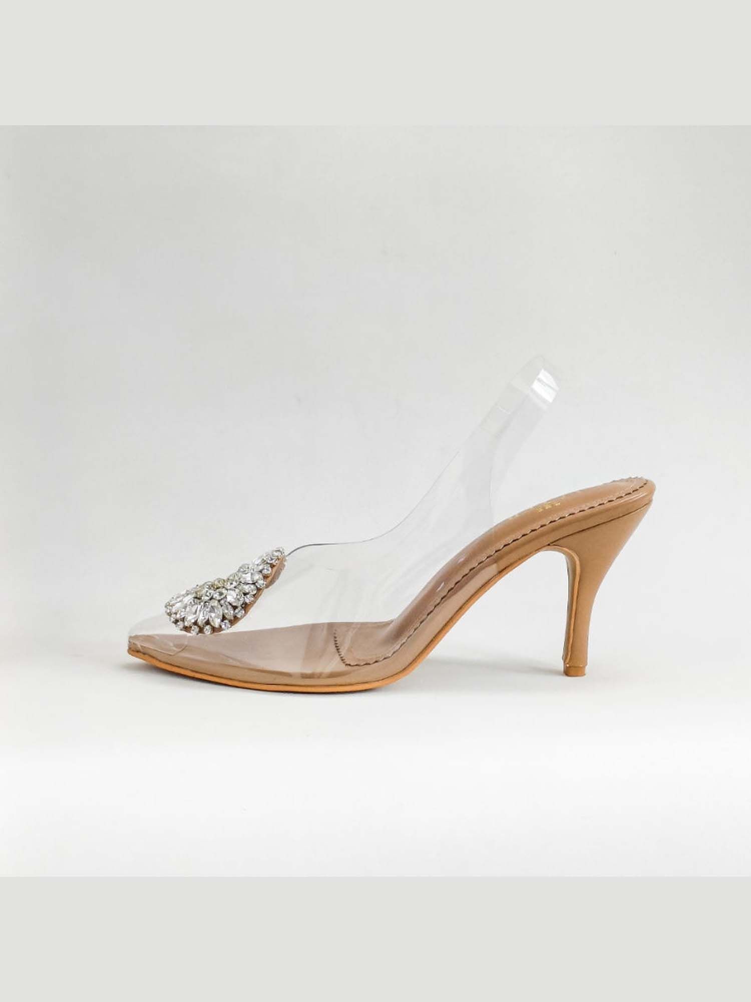 Julia Nude Embellished Stiletto Heels