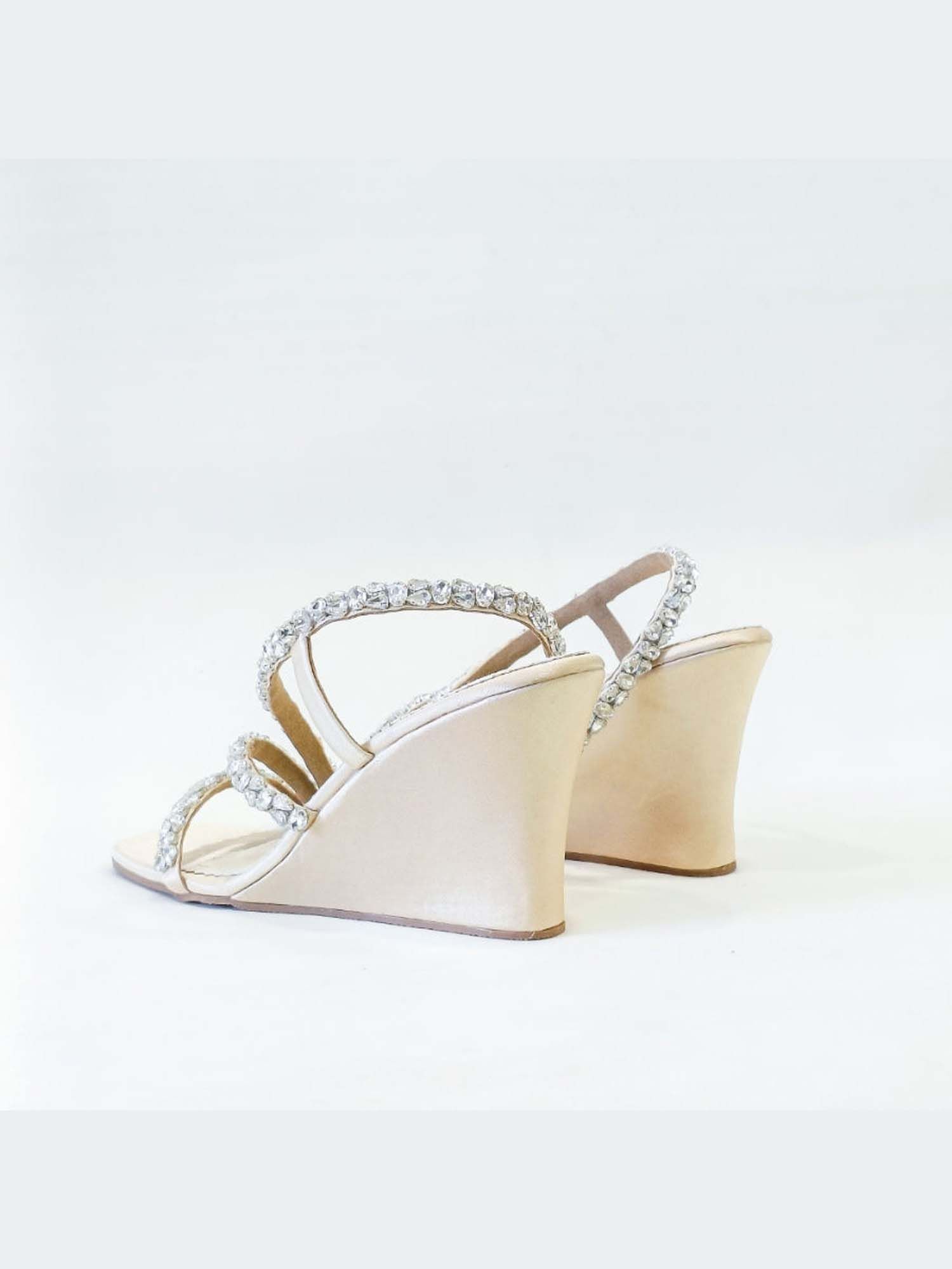 Kiara Embellished T Shaped Wedges