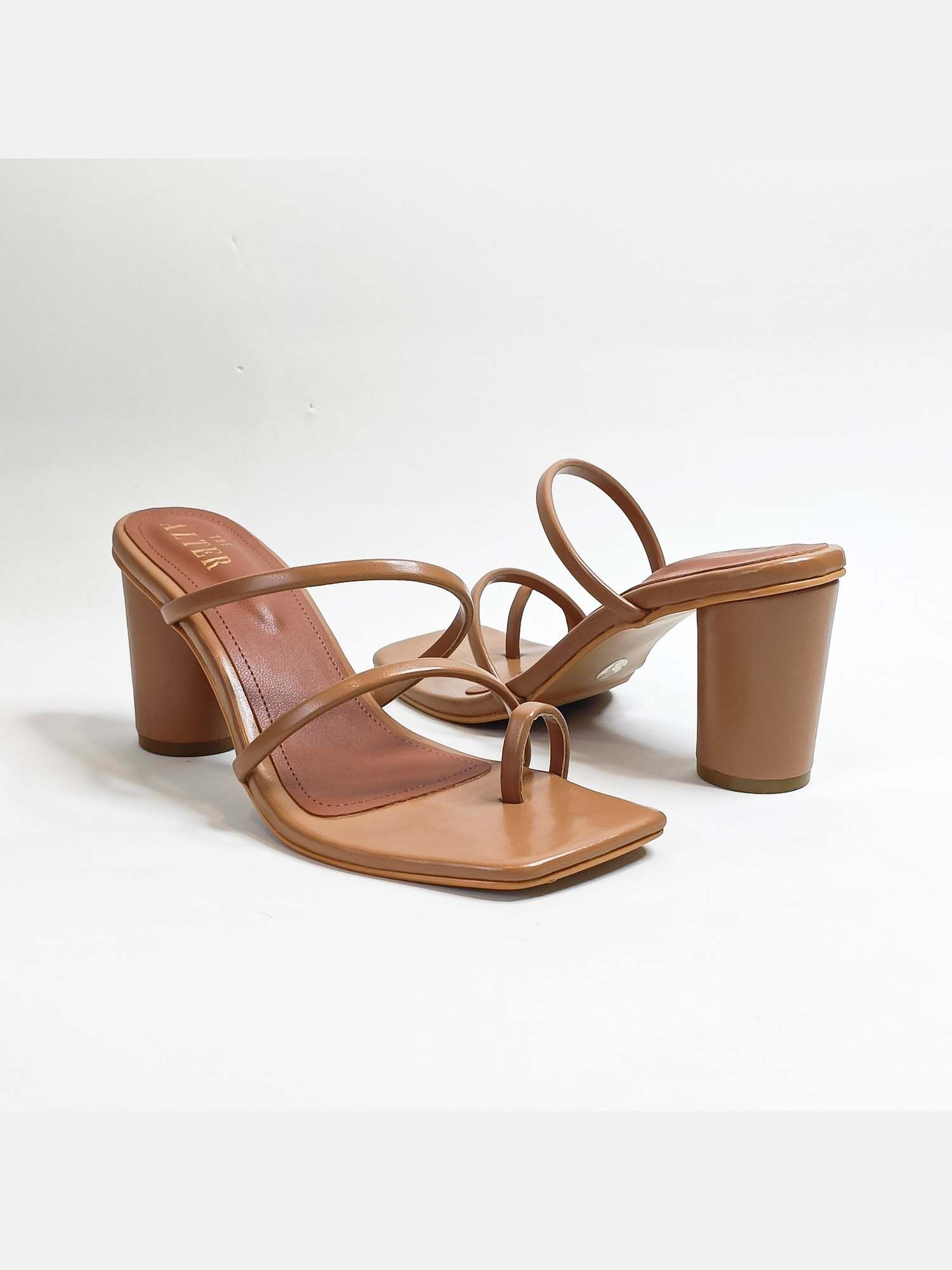 Stella Nude Block Heels